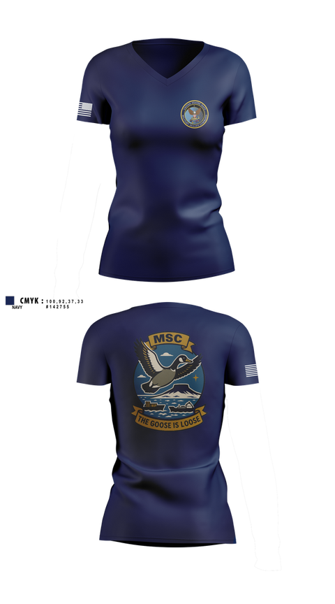 Womens Short Sleeve Vneck Shirt, MSCLANT, Navy, Teamtime, Team time, sublimation, custom sports apparel, team uniforms, spirit wear, spiritwear, sports uniforms, custom shirts, team store, custom team store, fundraiser sports, apparel fundraiser