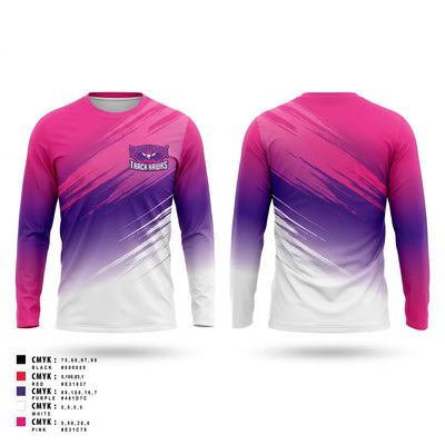 Carolina Track Hawks Long Sleeve Performance Shirt 15