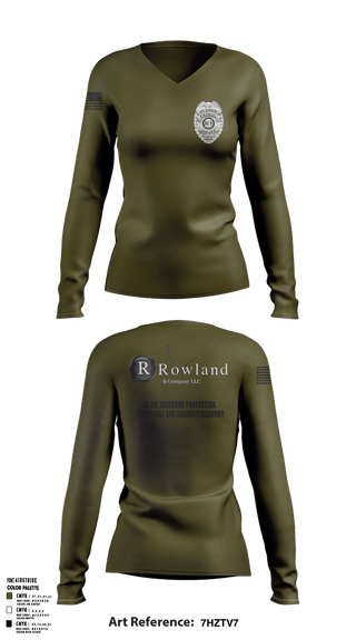 Womens Long Sleeve Vneck Shirt, RR Co., , Teamtime, Team time, sublimation, custom sports apparel, team uniforms, spirit wear, spiritwear, sports uniforms, custom shirts, team store, custom team store, fundraiser sports, apparel fundraiser