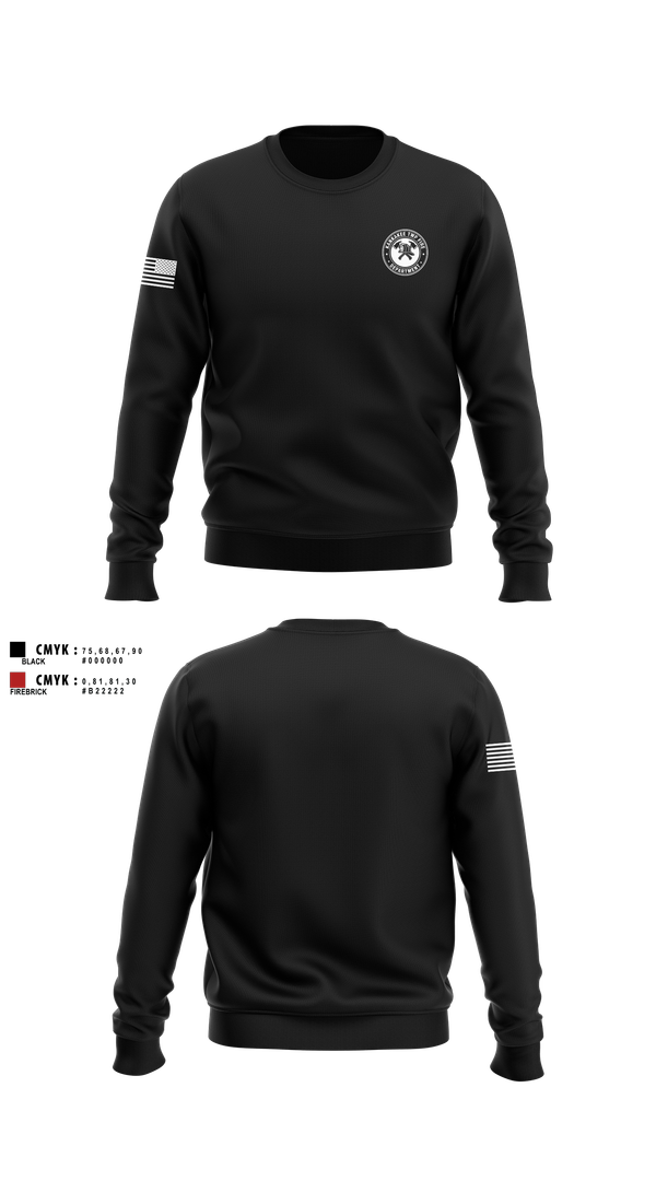 Crew Neck Sweatshirt, Kankakee Twp Fire, , Teamtime, Team time, sublimation, custom sports apparel, team uniforms, spirit wear, spiritwear, sports uniforms, custom shirts, team store, custom team store, fundraiser sports, apparel fundraiser