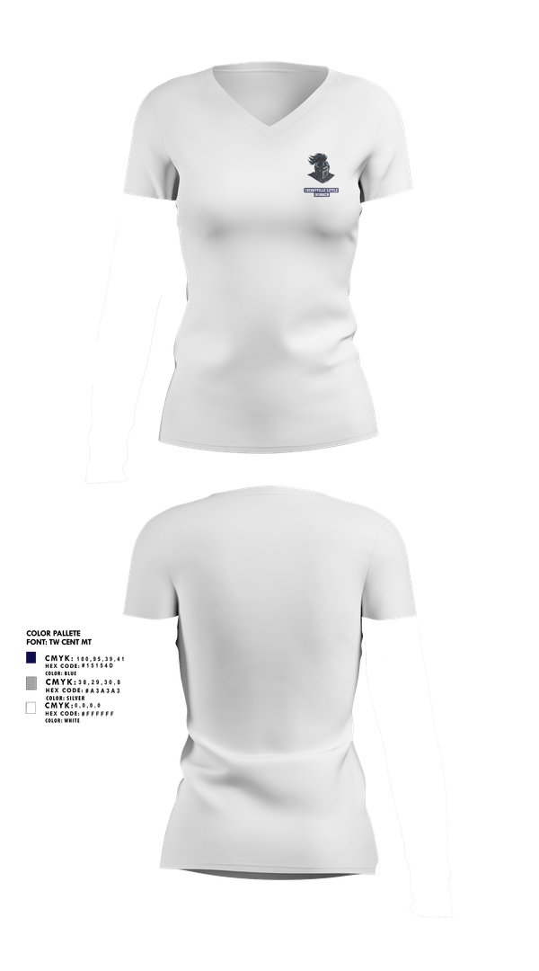 Womens Short Sleeve Vneck Shirt, Cherryville Little Ironmen, , Teamtime, Team time, sublimation, custom sports apparel, team uniforms, spirit wear, spiritwear, sports uniforms, custom shirts, team store, custom team store, fundraiser sports, apparel fundraiser