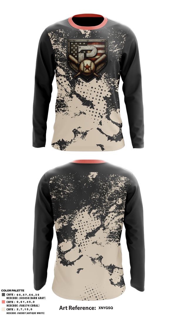 Long Sleeve Performance Shirt, PRIMETIME, Baseball, Teamtime, Team time, sublimation, custom sports apparel, team uniforms, spirit wear, spiritwear, sports uniforms, custom shirts, team store, custom team store, fundraiser sports, apparel fundraiser