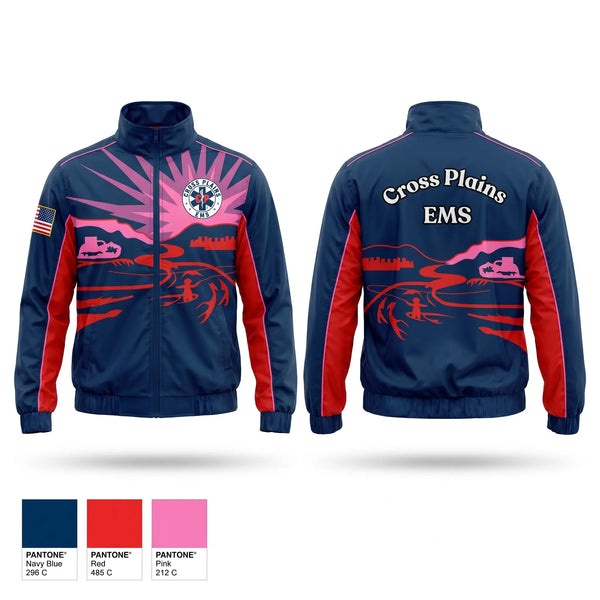 Windbreaker, Cross Plains Area EMS, EMS/EMT, Teamtime, Team time, sublimation, custom sports apparel, team uniforms, spirit wear, spiritwear, sports uniforms, custom shirts, team store, custom team store, fundraiser sports, apparel fundraiser