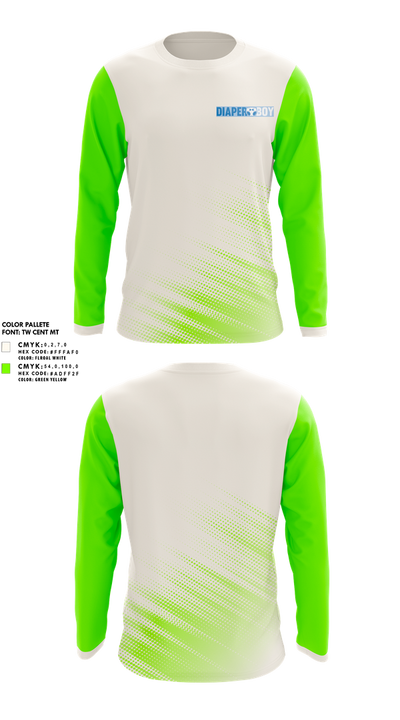 The Diaper boys 77722968 Long Sleeve Performance Shirt 1