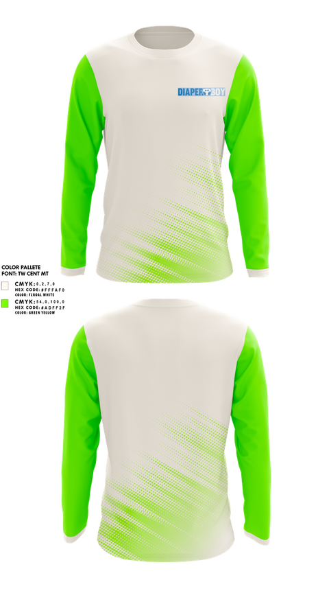 Long Sleeve Performance Shirt, The Diaper boys, Swimming, Teamtime, Team time, sublimation, custom sports apparel, team uniforms, spirit wear, spiritwear, sports uniforms, custom shirts, team store, custom team store, fundraiser sports, apparel fundraiser