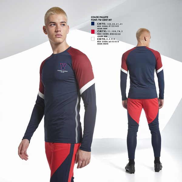 Long Sleeve Performance Shirt, Voyager Academy Men's Soccer, Men's Soccer, Teamtime, Team time, sublimation, custom sports apparel, team uniforms, spirit wear, spiritwear, sports uniforms, custom shirts, team store, custom team store, fundraiser sports, apparel fundraiser
