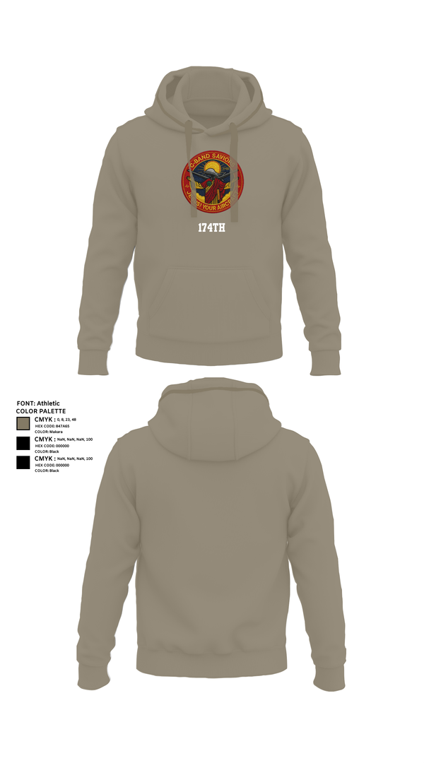 Hoodie, 174th, , Teamtime, Team time, sublimation, custom sports apparel, team uniforms, spirit wear, spiritwear, sports uniforms, custom shirts, team store, custom team store, fundraiser sports, apparel fundraiser