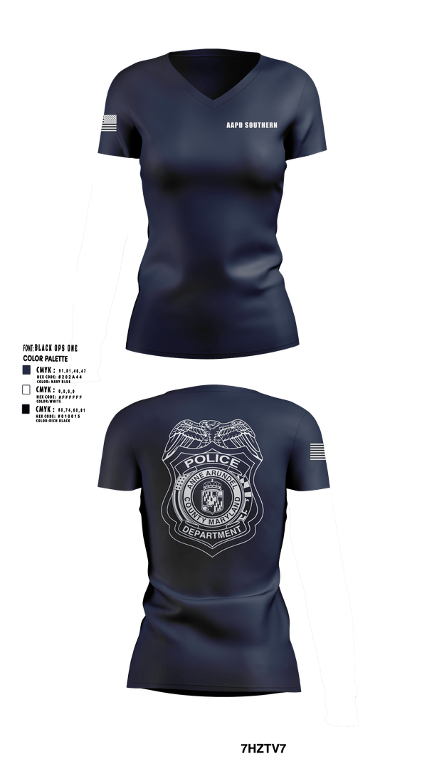 Womens Short Sleeve Vneck Shirt, AAPD Southern, Police, Teamtime, Team time, sublimation, custom sports apparel, team uniforms, spirit wear, spiritwear, sports uniforms, custom shirts, team store, custom team store, fundraiser sports, apparel fundraiser