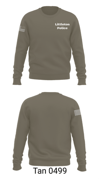 Crew Neck Sweatshirt, Littleton Police, Police, Teamtime, Team time, sublimation, custom sports apparel, team uniforms, spirit wear, spiritwear, sports uniforms, custom shirts, team store, custom team store, fundraiser sports, apparel fundraiser