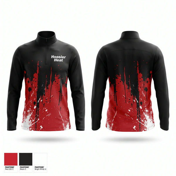 Quarter Zip Jacket, Hoosier Heat, Softball, Teamtime, Team time, sublimation, custom sports apparel, team uniforms, spirit wear, spiritwear, sports uniforms, custom shirts, team store, custom team store, fundraiser sports, apparel fundraiser