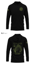Hamilton County Police Association Dive Team 10308162 Long Sleeve hooded sunshirt - 10