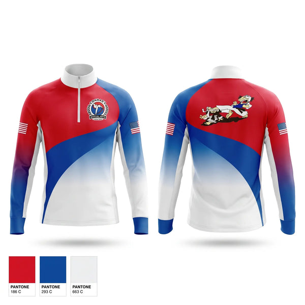 Quarter Zip Jacket, Conrad’s Martial Arts Center, , Teamtime, Team time, sublimation, custom sports apparel, team uniforms, spirit wear, spiritwear, sports uniforms, custom shirts, team store, custom team store, fundraiser sports, apparel fundraiser