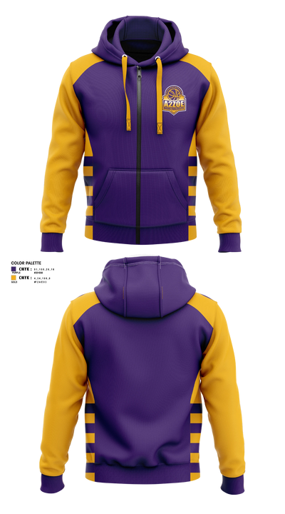 A2Zoe Basketball Zip Hoodie - 3