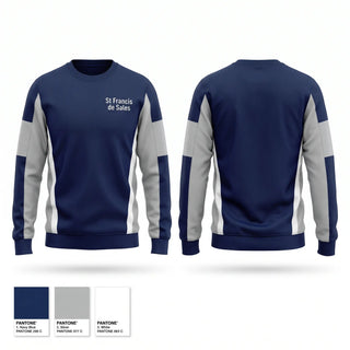 Crew Neck Sweatshirt, St. Francis de Sales, Cross Country, Teamtime, Team time, sublimation, custom sports apparel, team uniforms, spirit wear, spiritwear, sports uniforms, custom shirts, team store, custom team store, fundraiser sports, apparel fundraiser