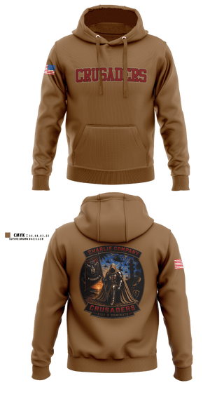 Hoodie, CRUSADERS, Army, Teamtime, Team time, sublimation, custom sports apparel, team uniforms, spirit wear, spiritwear, sports uniforms, custom shirts, team store, custom team store, fundraiser sports, apparel fundraiser