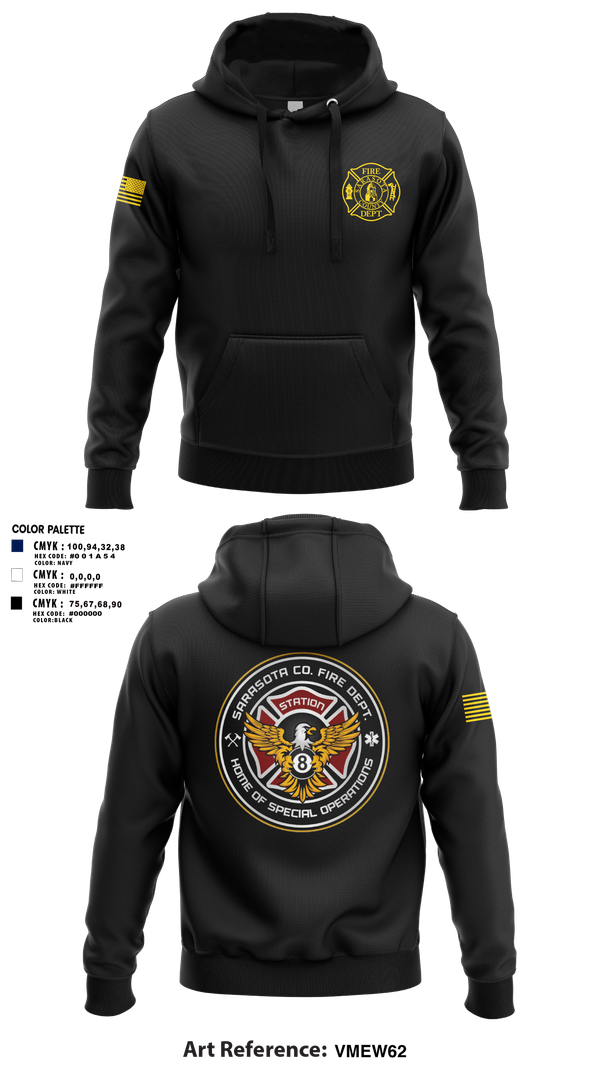 Hoodie, Sarasota County Fire Department, , Teamtime, Team time, sublimation, custom sports apparel, team uniforms, spirit wear, spiritwear, sports uniforms, custom shirts, team store, custom team store, fundraiser sports, apparel fundraiser