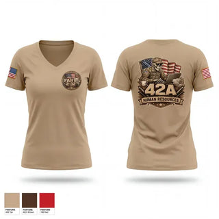 Womens Short Sleeve Vneck Shirt, Far 2-32, Army, Teamtime, Team time, sublimation, custom sports apparel, team uniforms, spirit wear, spiritwear, sports uniforms, custom shirts, team store, custom team store, fundraiser sports, apparel fundraiser