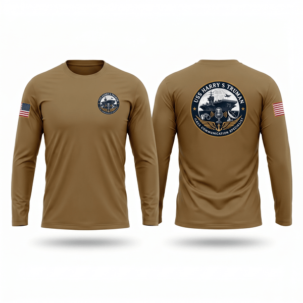 Long Sleeve Performance Shirt, CVN75 Media, Navy, Teamtime, Team time, sublimation, custom sports apparel, team uniforms, spirit wear, spiritwear, sports uniforms, custom shirts, team store, custom team store, fundraiser sports, apparel fundraiser