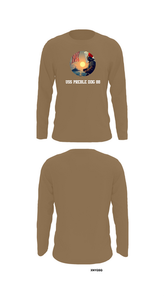 Long Sleeve Performance Shirt, Uss Preble DDG 88, , Teamtime, Team time, sublimation, custom sports apparel, team uniforms, spirit wear, spiritwear, sports uniforms, custom shirts, team store, custom team store, fundraiser sports, apparel fundraiser