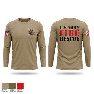 Long Sleeve Performance Shirt, U.S. Army Fire, Army, Teamtime, Team time, sublimation, custom sports apparel, team uniforms, spirit wear, spiritwear, sports uniforms, custom shirts, team store, custom team store, fundraiser sports, apparel fundraiser