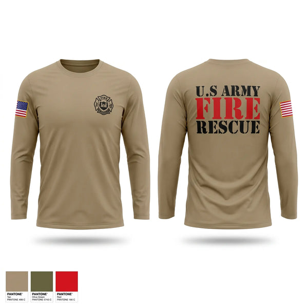 Long Sleeve Performance Shirt, U.S. Army Fire, Army, Teamtime, Team time, sublimation, custom sports apparel, team uniforms, spirit wear, spiritwear, sports uniforms, custom shirts, team store, custom team store, fundraiser sports, apparel fundraiser