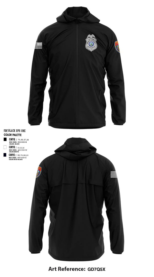 Windbreaker, pocatello police ordinance enforcement, Police, Teamtime, Team time, sublimation, custom sports apparel, team uniforms, spirit wear, spiritwear, sports uniforms, custom shirts, team store, custom team store, fundraiser sports, apparel fundraiser
