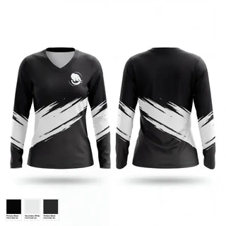 Womens Long Sleeve Vneck Shirt, SISB, Men's Basketball, Teamtime, Team time, sublimation, custom sports apparel, team uniforms, spirit wear, spiritwear, sports uniforms, custom shirts, team store, custom team store, fundraiser sports, apparel fundraiser