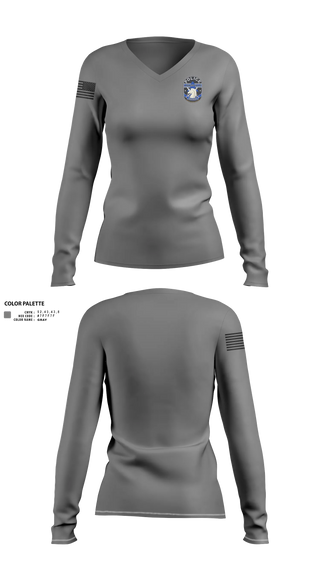 Womens Long Sleeve Vneck Shirt, Pittsylvania County Sheriff's Office Hostage Negotiations, Police, Teamtime, Team time, sublimation, custom sports apparel, team uniforms, spirit wear, spiritwear, sports uniforms, custom shirts, team store, custom team store, fundraiser sports, apparel fundraiser