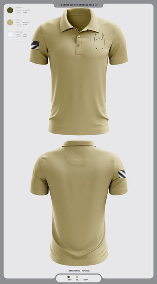 Short Sleeve Performance Polo, Bat, Army, Teamtime, Team time, sublimation, custom sports apparel, team uniforms, spirit wear, spiritwear, sports uniforms, custom shirts, team store, custom team store, fundraiser sports, apparel fundraiser