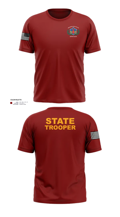 Arkansas State Police Bomb Squad 82433204 Old School Cotton Feel Shirt - 22