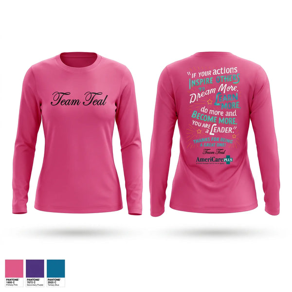 Long Sleeve Performance Shirt, Team Teal, EMS/EMT, Teamtime, Team time, sublimation, custom sports apparel, team uniforms, spirit wear, spiritwear, sports uniforms, custom shirts, team store, custom team store, fundraiser sports, apparel fundraiser