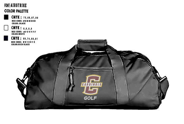 Duffle Bag, Joseph Case Golf, Golf, Teamtime, Team time, sublimation, custom sports apparel, team uniforms, spirit wear, spiritwear, sports uniforms, custom shirts, team store, custom team store, fundraiser sports, apparel fundraiser