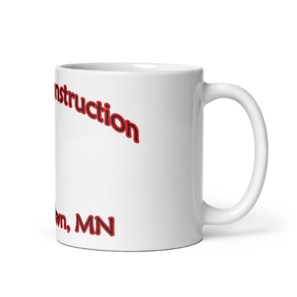 2 Rivers Construction 34736073 White Glossy Mug - Small