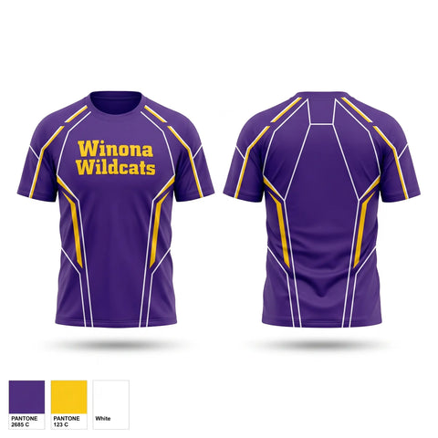 Short Sleeve Performance Shirt, Winona Wildcats, Baseball, Teamtime, Team time, sublimation, custom sports apparel, team uniforms, spirit wear, spiritwear, sports uniforms, custom shirts, team store, custom team store, fundraiser sports, apparel fundraiser