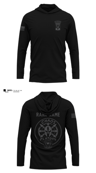 Long Sleeve Hooded Sun Shirt, D-2 CTF Defender, Army, Teamtime, Team time, sublimation, custom sports apparel, team uniforms, spirit wear, spiritwear, sports uniforms, custom shirts, team store, custom team store, fundraiser sports, apparel fundraiser