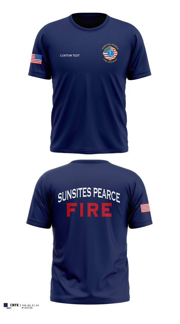 Old School Cotton Shirt, Sunsites-Pearce Fire District, Fire Department, Teamtime, Team time, sublimation, custom sports apparel, team uniforms, spirit wear, spiritwear, sports uniforms, custom shirts, team store, custom team store, fundraiser sports, apparel fundraiser