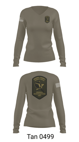 Womens Long Sleeve Vneck Shirt, Criminal Investigations Divison, Police, Teamtime, Team time, sublimation, custom sports apparel, team uniforms, spirit wear, spiritwear, sports uniforms, custom shirts, team store, custom team store, fundraiser sports, apparel fundraiser