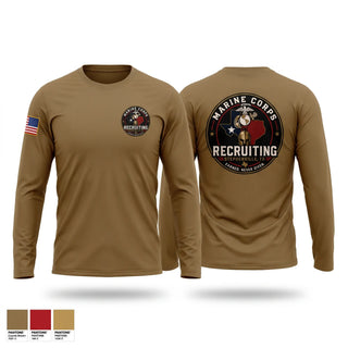 Long Sleeve Performance Shirt, Recruiting station Stephenville, Marines, Teamtime, Team time, sublimation, custom sports apparel, team uniforms, spirit wear, spiritwear, sports uniforms, custom shirts, team store, custom team store, fundraiser sports, apparel fundraiser