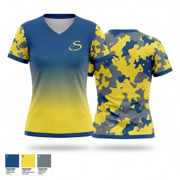 Womens Short Sleeve Vneck Shirt, Schlarman Academy High School Track & Field, Track & Field, Teamtime, Team time, sublimation, custom sports apparel, team uniforms, spirit wear, spiritwear, sports uniforms, custom shirts, team store, custom team store, fundraiser sports, apparel fundraiser