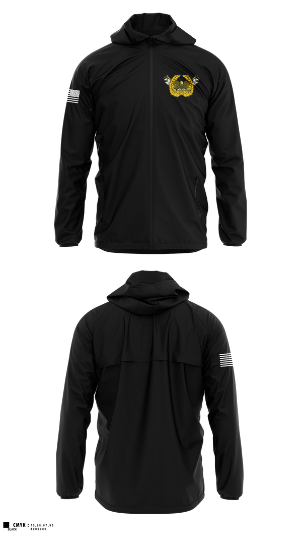 Windbreaker, Arlington Hall Minuteman Silver Chapter - USAWOA, Army, Teamtime, Team time, sublimation, custom sports apparel, team uniforms, spirit wear, spiritwear, sports uniforms, custom shirts, team store, custom team store, fundraiser sports, apparel fundraiser