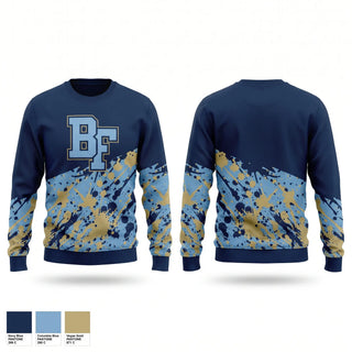 Crew Neck Sweatshirt, Benjamin Franklin High School- Chargers, Cheer, Teamtime, Team time, sublimation, custom sports apparel, team uniforms, spirit wear, spiritwear, sports uniforms, custom shirts, team store, custom team store, fundraiser sports, apparel fundraiser
