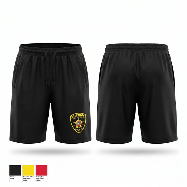 Athletic Shorts With Pockets, San Jacinto County Sheriff's Office, Police, Teamtime, Team time, sublimation, custom sports apparel, team uniforms, spirit wear, spiritwear, sports uniforms, custom shirts, team store, custom team store, fundraiser sports, apparel fundraiser