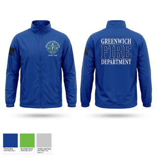 Windbreaker, Greenwich Fire Local 1042, Fire Department, Teamtime, Team time, sublimation, custom sports apparel, team uniforms, spirit wear, spiritwear, sports uniforms, custom shirts, team store, custom team store, fundraiser sports, apparel fundraiser
