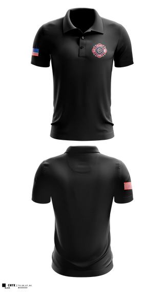 Short Sleeve Performance Polo, Elmo Fire Protection District, Fire Department, Teamtime, Team time, sublimation, custom sports apparel, team uniforms, spirit wear, spiritwear, sports uniforms, custom shirts, team store, custom team store, fundraiser sports, apparel fundraiser