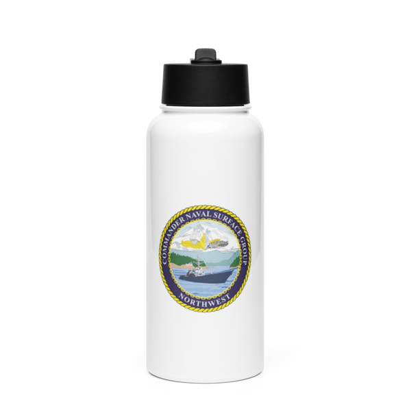 CNSGNW Stainless Steel Water Bottle with a Straw Lid