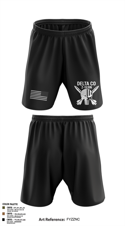 D CO 2-153 Athletic Shorts With Pockets - 3