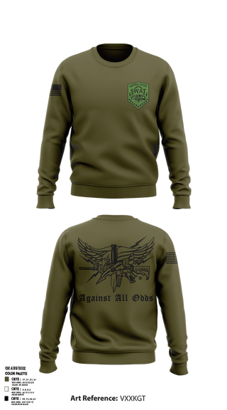 Crew Neck Sweatshirt, Metro East Swat, Police, Teamtime, Team time, sublimation, custom sports apparel, team uniforms, spirit wear, spiritwear, sports uniforms, custom shirts, team store, custom team store, fundraiser sports, apparel fundraiser