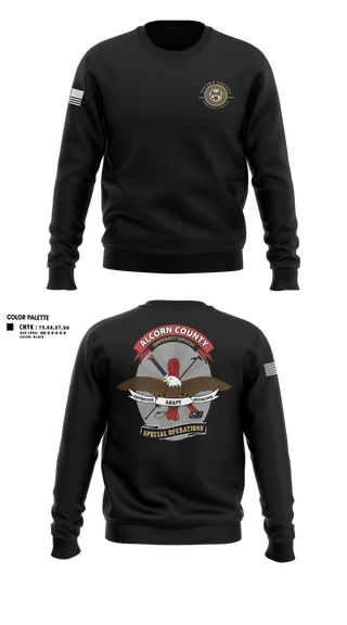 Crew Neck Sweatshirt, Alcorn County Special Operations, Fire Department, Teamtime, Team time, sublimation, custom sports apparel, team uniforms, spirit wear, spiritwear, sports uniforms, custom shirts, team store, custom team store, fundraiser sports, apparel fundraiser