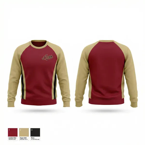 Crew Neck Sweatshirt, Aces Baseball Group, Baseball, Teamtime, Team time, sublimation, custom sports apparel, team uniforms, spirit wear, spiritwear, sports uniforms, custom shirts, team store, custom team store, fundraiser sports, apparel fundraiser