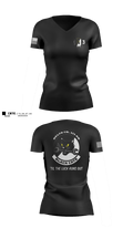 Delta Co. 1-3 Attack Battalion Women's Short Sleeve V-neck Shirt - 3